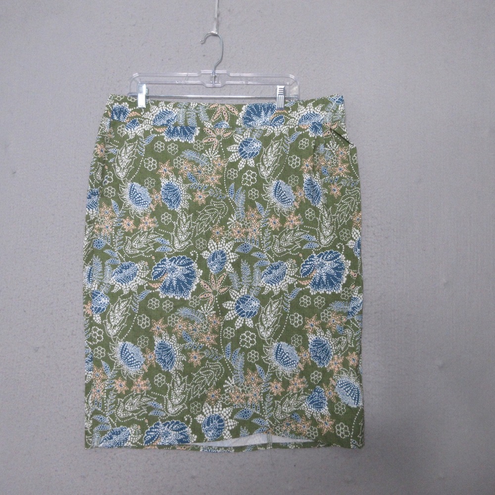 RipSkirt Hawaii Skirt XL Green Floral Wrap Beach Length 3 Vacation Pockets NWT